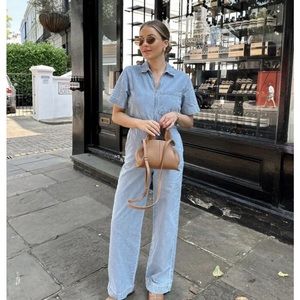 ZARA denim jumpsuit